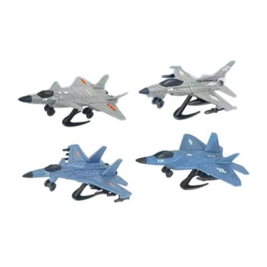 Imagem de Kokiya 4pcs DIY Fighter Model Aircraft Modelo Os kits de construção de aeronaves, decoração de casa colecionáveis ​​de modelo de avião 4D para casa, barra de