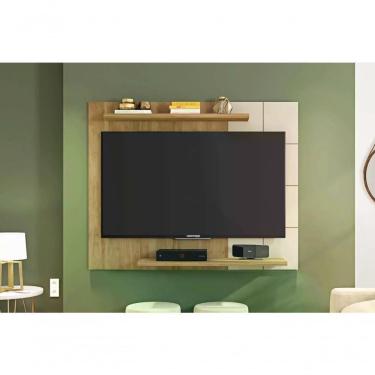 Imagem de Painel Cross P/Tv Até 58 Buriti/off White Buriti/off White