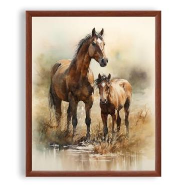 Imagem de Art Shoppe Arte de parede com impressão emoldurada, decoração de parede vintage para sala de estar, quarto, escritório, imagem de alta resolução em papel de arte premium, moldura de 0,9 cm com frente