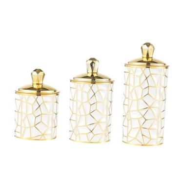 Imagem de Ｂｅｓｇａ 3 peças Cafeteira Lata de chá de café lata Decorativa, armazenamento de chá, jarra de biscoito de tampa hermética, recipiente de armazenamento de, Style a