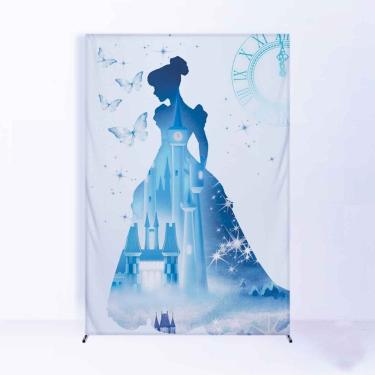 Imagem de Painel de Festa Lateral com Forro Cinderela - Fera Print
