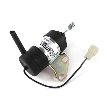Imagem de SINOCMP 16851-60011 16851-60012 16851-60013 16851-60014 16851-60015 Válvula solenoide de desligamento de combustível 12V 052600-4530 6670776 para Kuu. bota Z482 Trator de motor B7410D BX1500D RTV900G
