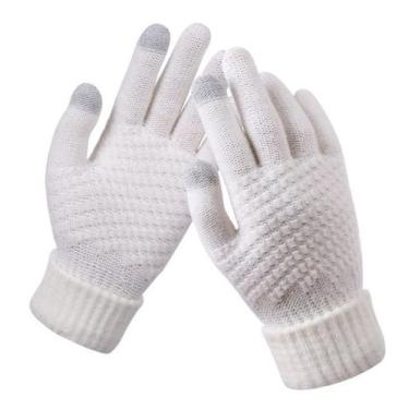 Imagem de Luvas Inverno Touch Screen Toque Celular Frio Vento Feminina - Modas F