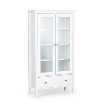 Imagem de Cristaleira Vogue com Vidro 2 Portas 1 Gaveta Branca