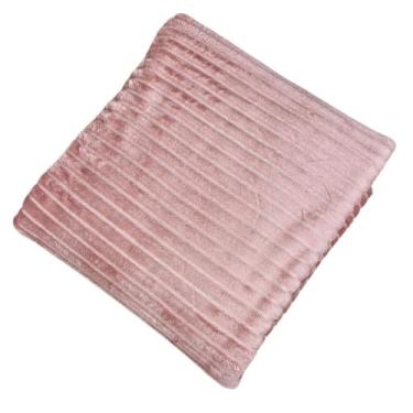 Imagem de Cobertor Manta Canelada Soft Antialérgico 200m x 180m Microfibra, Casal Lisa (Salmão)