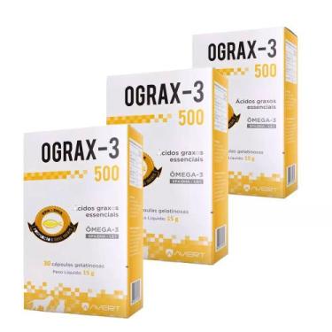 Imagem de Combo Suplemento Vitaminico Ograx 3 500 Avert - AVERT SAUDE ANIMAL