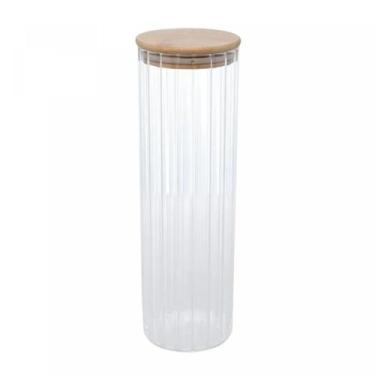 Imagem de Porta Mantimento 1,3L Vidro e Tampa Bambu - Wolff