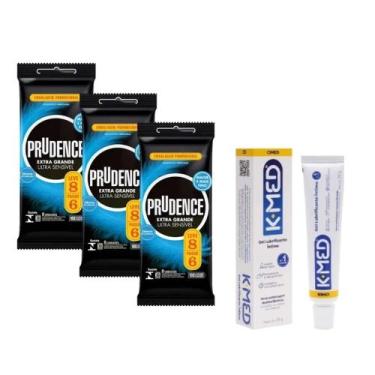 Imagem de 24 Preservativos Prudence Extra Grande Com Gel 25 Gramas