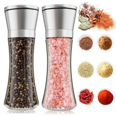 Imagem de Zenkon 2 Moedor de Pimenta e Sal, Moedor de Sal Grosso de Moagem Ajustável, Saleiro e Pimenteiro-do-Reino Eficiente e Prático, 200ml