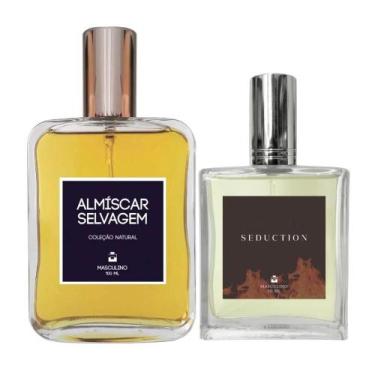 Imagem de Kit Perfume Masc. Almíscar Selvagem 100ml + Seduction 50ml - Essência 