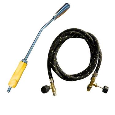 Imagem de Maçarico Lança Chamas Vassoura De Fogo Para Manta Asfáltica Sapecador 