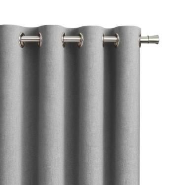 Imagem de Cortina Rústica Texturizada De Linho Natural 3,00m x 2,30m Para Sala e