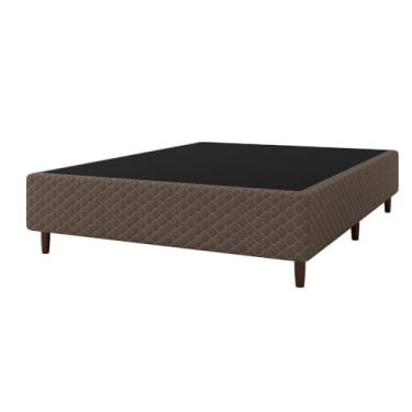 Imagem de Base Cama Box para Colchão Casal 138x188cm Clio Marrom Umaflex