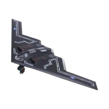 Imagem de Avião De Brinquedo De Liga Metálica Com Som E Luz, Modelo Fundido, Com
