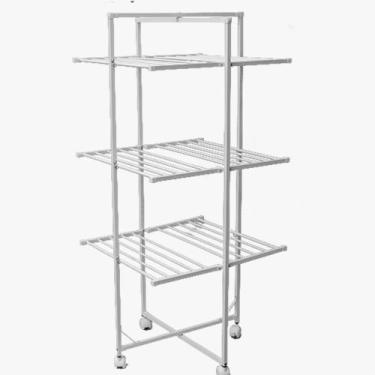 Imagem de Varal de chão torre dobrável com 30 varetas em alumínio 150 cm - Varai