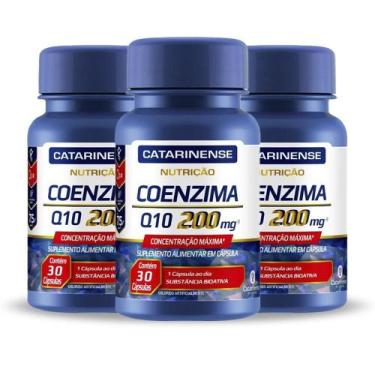 Imagem de Kit 3 Coenzima Q10 200Mg Catarinense 30 Cápsulas