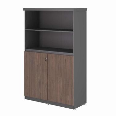 Imagem de Armario Estante 3 Prateleiras Part Freijo Preto - CASA H