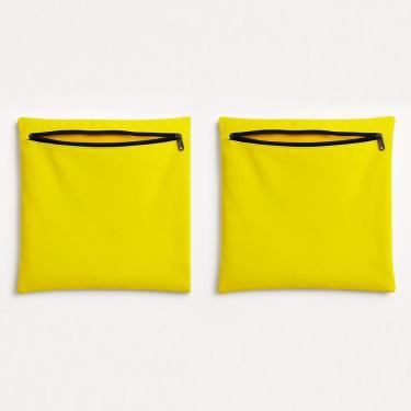 Imagem de Kit 2 Capas De Almofada Decorativa 42cm Sala Quarto Balaqui Amarelo