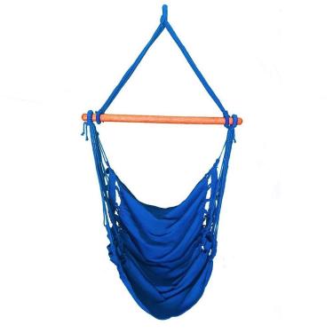 Imagem de Cadeira Rede Balanço De Teto Suspensa Várias Cores Cor:Azul Royal