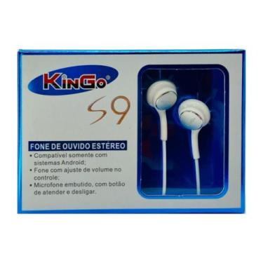 Imagem de Fone de Ouvido P2 Kingo S9 Com Fio Estéreo Branco