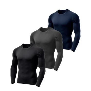 Imagem de Camisa Térmica Segunda Pele Masculina Esportiva Proteção Uv 50fps+ - D