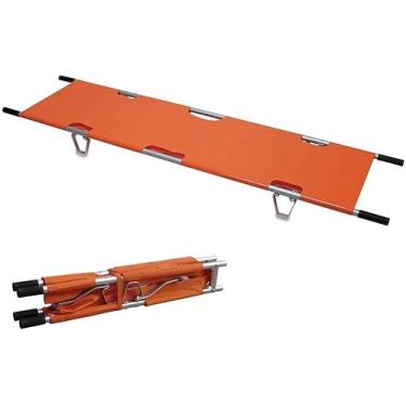 Imagem de Maca Médica Dobrável, Maca De Liga De Alumínio, Maca De Resgate De Primeiros Socorros, 10 Alças, Para Feridos Móveis, Resgate Em Montanha