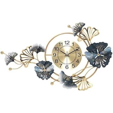 Imagem de Relógio De Parede Moderno Criativo Artesanal De Ferro Mudo Relógios Quarto Sala De Estar Escritório Sala De Aula Sem Tique-taque Decoração Relógio Bateria Fornecimento, A