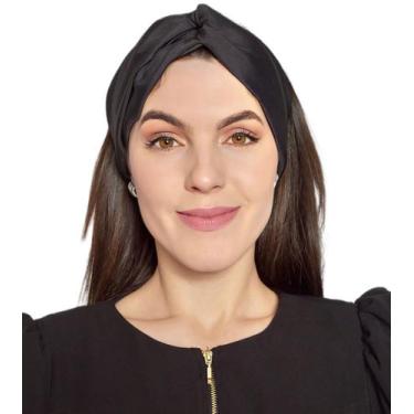 Imagem de Touca Turbante Feminina Eva Preto - Gardenia Jalecos