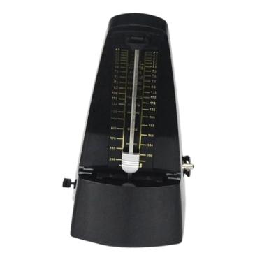 Imagem de MERIGLARE Metrônomo mecânico com trilha profissional, tempo e batida para Guzheng Erhu, Preto