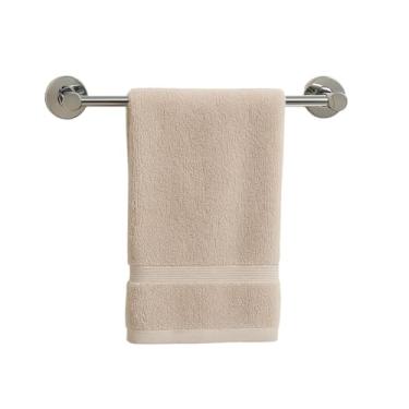 Imagem de LUMAI Suporte para Toalha de Rosto e Mão de Aço Inox Polido 28cm Fixação Parafuso Parede Banheiro Lavabo Porta Toalha de Rosto Toalheiro Pequeno