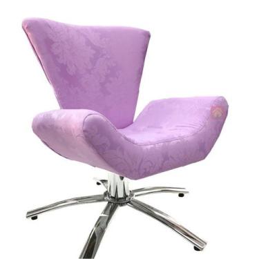 Imagem de Poltrona Giratória Elegance 149 Lilás - Sua Casa Decor