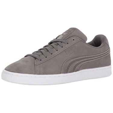 Imagem de PUMA Tênis masculino de camurça clássico, lapis blue-Puma preto, 39 M EUA, Sombra silenciosa, 4