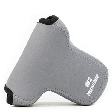 Imagem de MegaGear MG581 Capa de câmera de neoprene ultraleve compatível com Fujifilm X-T30 MII, X-T30, X-T20 (lentes de 16-50 mm / 18-55 mm), X-T10 - cinza, couro PU, cinza