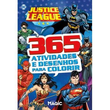 Imagem de Livro - Liga da Justiça - 365 Atividades e Desenhos Para Colorir