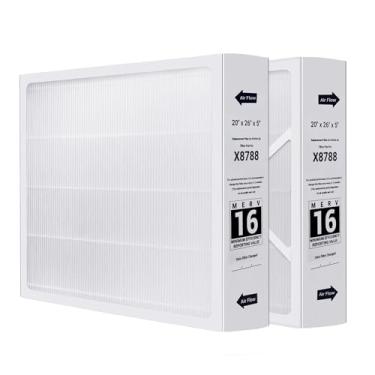 Imagem de Pacote com 2 filtros X8788 MERV 16 20 x 26 x 5, compatível com purificador de ar Pureair PCO20-28 e filtro Lennox X8788