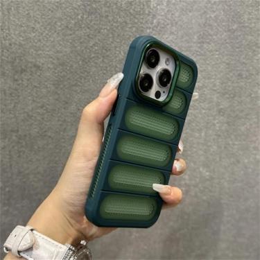 Imagem de Capa de telefone para iPhone 11 12 13 14 15 16 Pro Max Plus Matte Shockproof Bumper Back Cases Cover, verde, para iPhone 12Pro Max