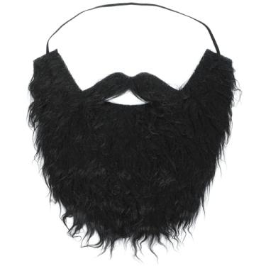 Imagem de GNCoards Fake Beard Costume, Costume Beard and Mustache Halloween Cosplay Party for Adults Men Women (Black)