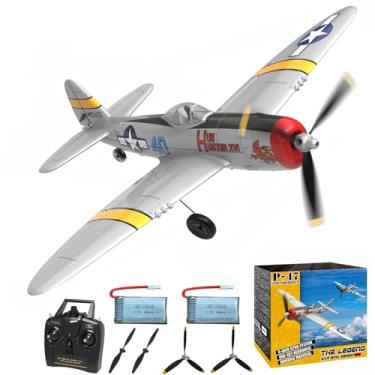Imagem de RCSHOBBY Remote Control Airplanes,4 Channel RC Plane 2.4Ghz Ready to Fly P-47 Thunderbolt WWII RC Airplanes for Adults Beginners with Xpilot Stabilization System & One Key Aerobatic
