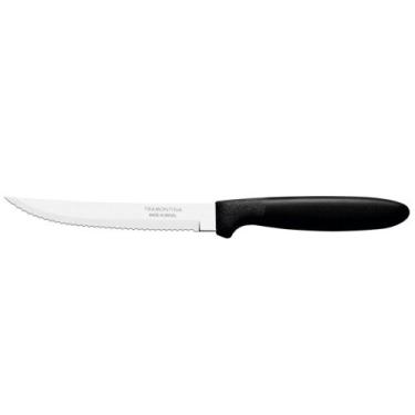 Imagem de Kit 6 Faca Churrasco Tramontina Ipanema Inox Preto 5"