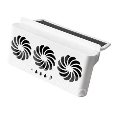 Imagem de Generic Ventilador de ventilador de carro Ventiva USB Compact Universal Fácil de instalar ventilação Ventilador de resfriamento de carros para automóveis, Branco