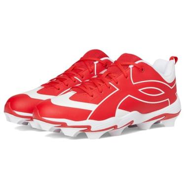 Imagem de Under Armour Tênis masculino Leadoff Icon Low Rm Baseball Cleats, (600) Vermelho/Branco/Vermelho, 42