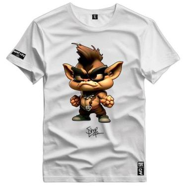 Imagem de Camiseta Coleção Cartoons Tasmania Nerd Cute Shap Life, G5, Branco