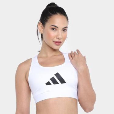 Imagem de Top Adidas Power React Feminino, Branco, G