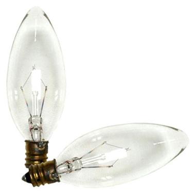 Imagem de Westinghouse Lighting 4023 40-Watt, B 9-1/2 Lâmpada de teto decorativa, base de candelabro, pacote com 2