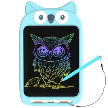 Imagem de CHAFEGY Tablet LCD de 25 cm, brinquedo apagável, bloco de desenho de coruja fofa para crianças de 2 a 6 anos - Presente educativo de aniversário de Natal (coruja)