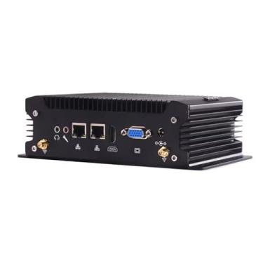 Imagem de Mini PC Industrial Core i7 4578U, Fanless PC i7 Win 10Pro, 2* RS232 COM, HD, VGA, 2* RJ45 LAN, WiFi, BT, 4G Slot SIM, 12V, 8*USB, Mini Computador Industrial Win7, 8GB DDR3L 256GB SSD