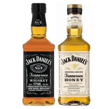 Imagem de Whisky Jack Daniels N7 375ml + Jack Daniels Honey 375ml, KIT; COMBO; 3