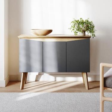 Imagem de Buffet Aparador Jasmin 1,10m com 3 Portas Babus