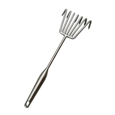 Imagem de Ioensy Ancinho de jardim, ancinho de mão, cabo confortável, cultivador de solo portátil, ferramenta de jardinagem para capinar, cavar, plantar e soltar o, L