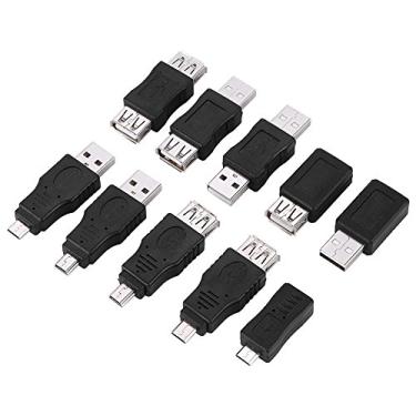 Imagem de Conversores Femininos Masculinos Micro Adaptador Conectores 10 Pcs Conector USB2.0 Conversor USB2.0, Adaptador USB2.0, para Discos Rígidos, Laptops, etc.